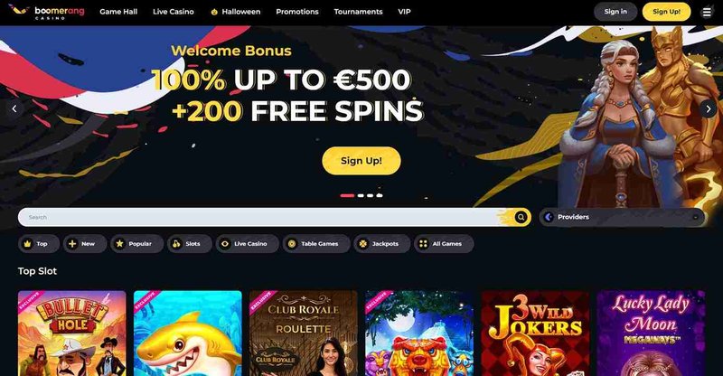 Bolj Vprašljive in Izbiri pri Boomerang Casino Onlain v Sloveniji
